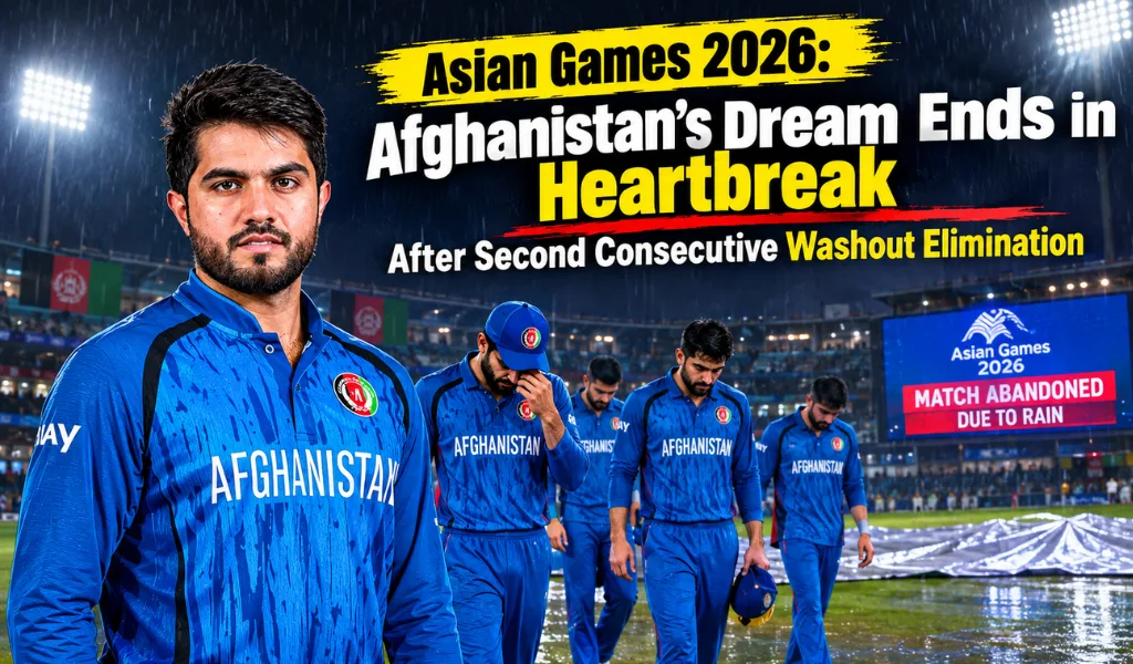 Asian Games 2026: Afghanistan Suffer Another Washout Exit